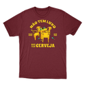 "Não tem luxo mas tem cerveja" Camiseta Básica Unissex