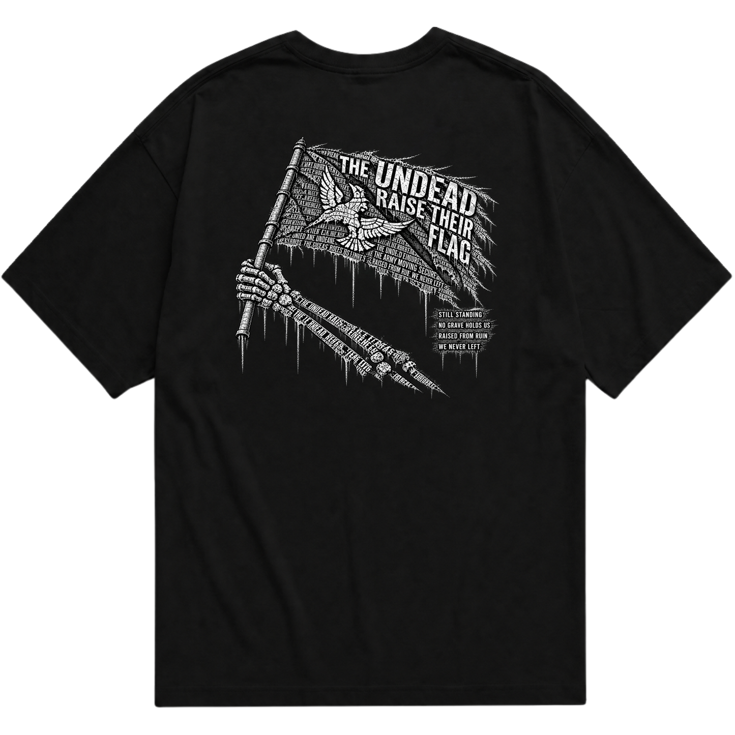 "Camiseta Dead Flag" Camiseta Oversized Básica