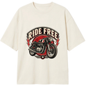 "Pablo Ride Free Motorcycle Emblem Tee" Camiseta Oversized Classic