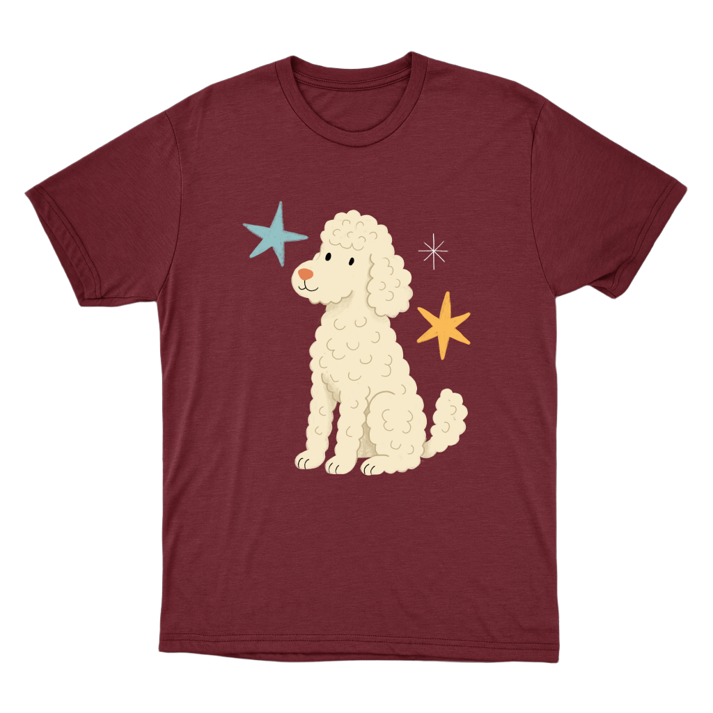 "Poodle" Camiseta Básica Unissex