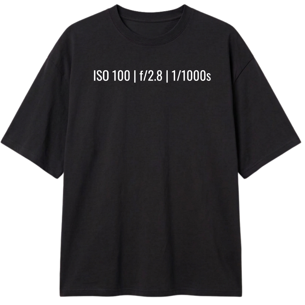 "ISO 100" Camiseta Oversized Classic