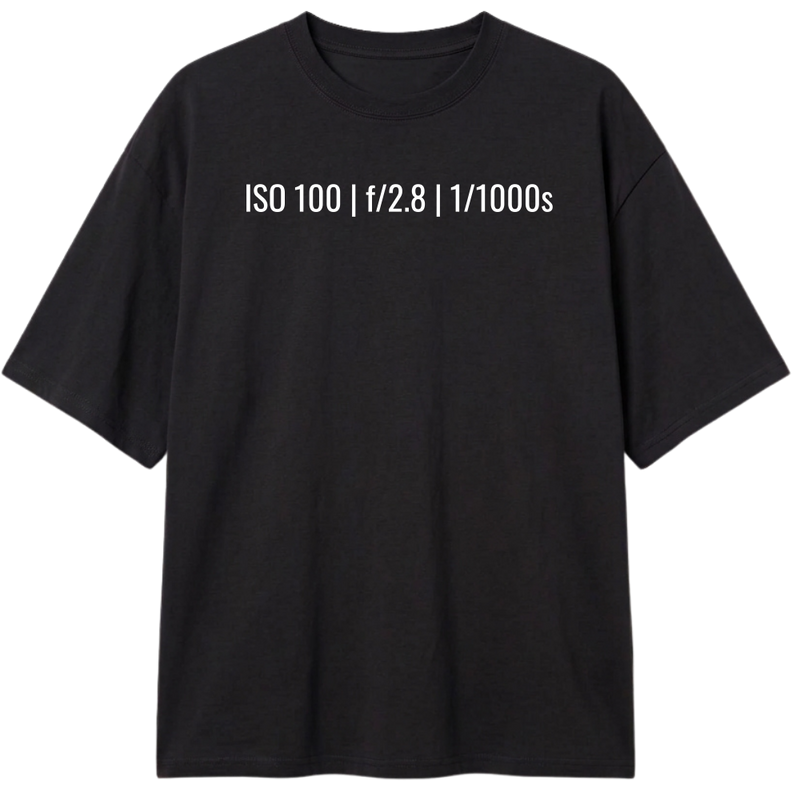"ISO 100" Camiseta Oversized Classic