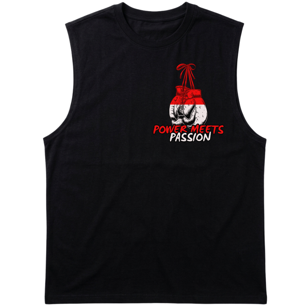 "Camiseta oversized estampa de boxe" Tank Top Machão Suedine