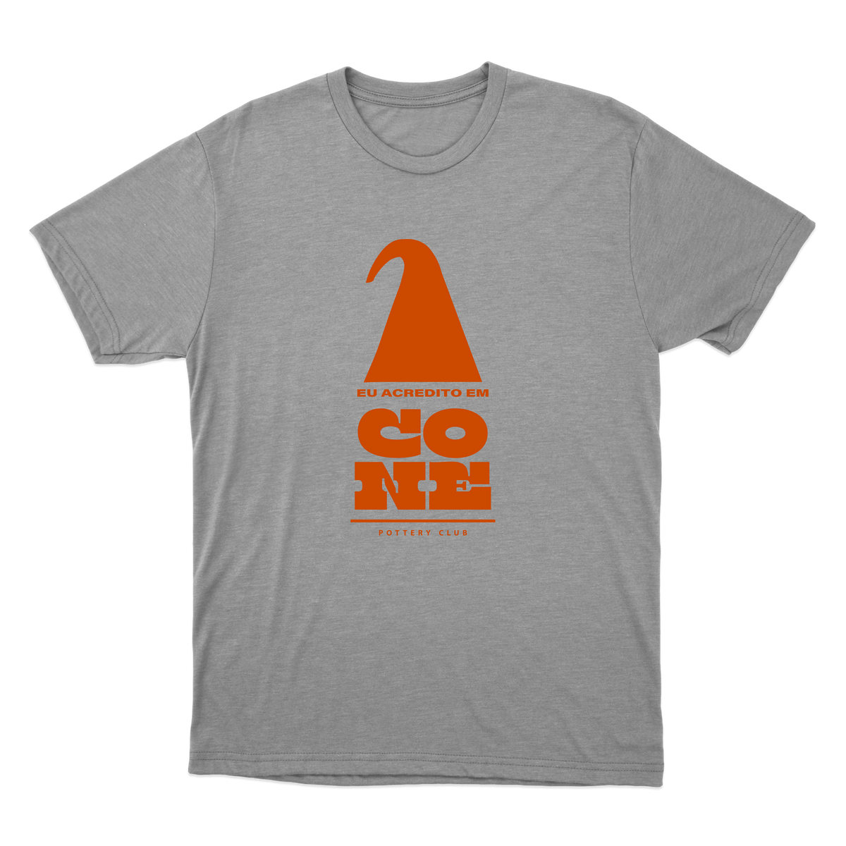 "Eu acredito em cone" Camiseta Básica Unissex