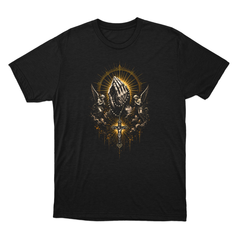 "Oração Rosário" Camiseta regular básica