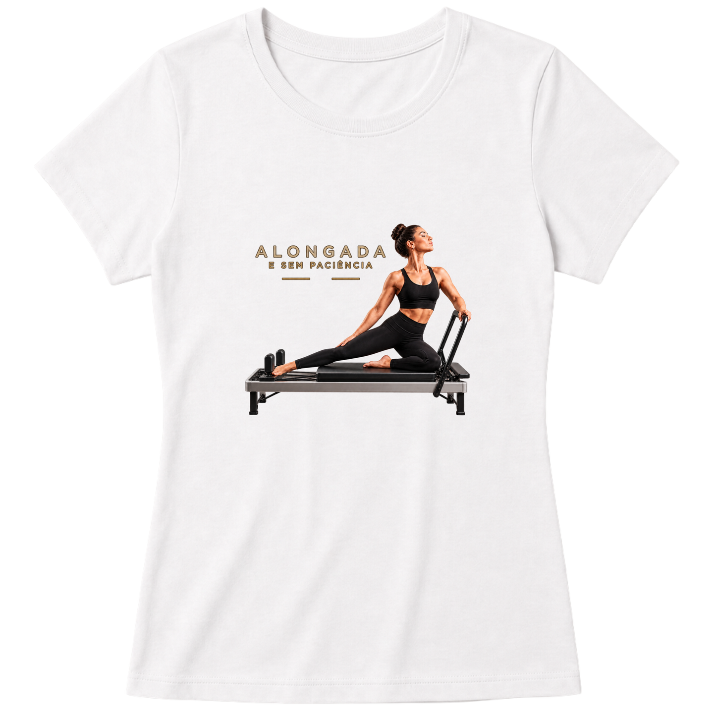 "Alongada Baby Look" Blusa Baby Look