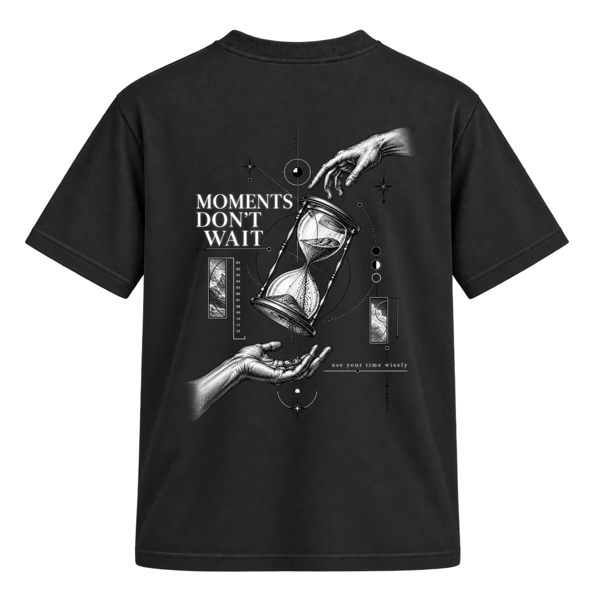 "Camiseta Regular Suedine - No Time to Waste" Camiseta Regular Suedine