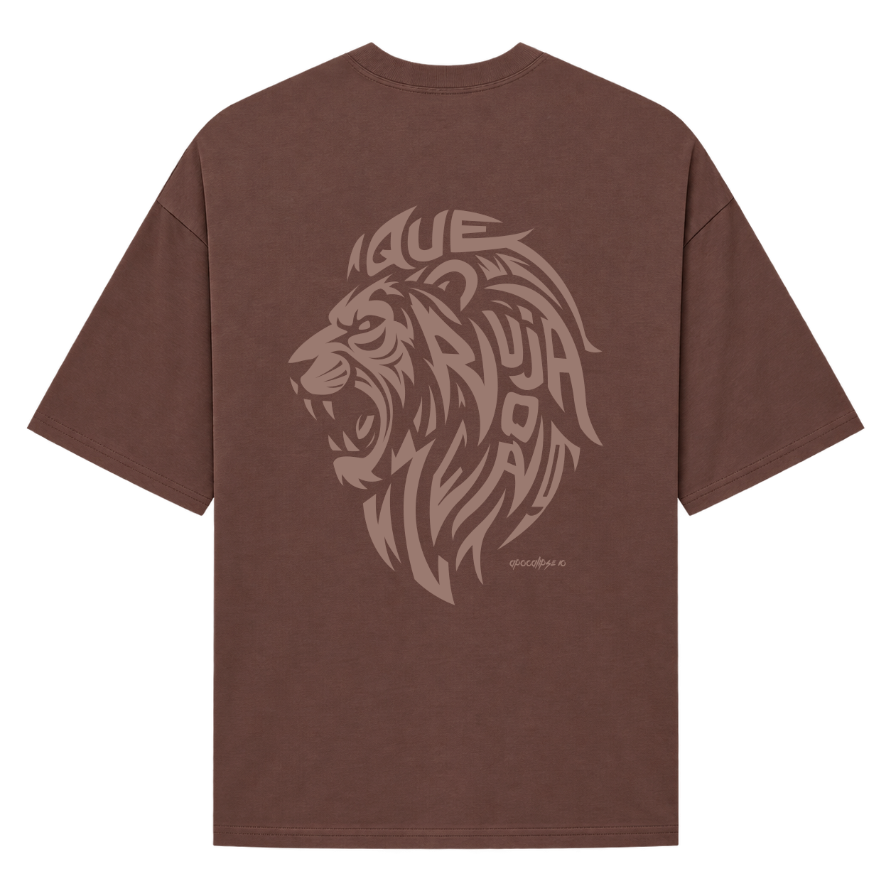 "Que ruja o leão" Camiseta Oversized Suedine 220g