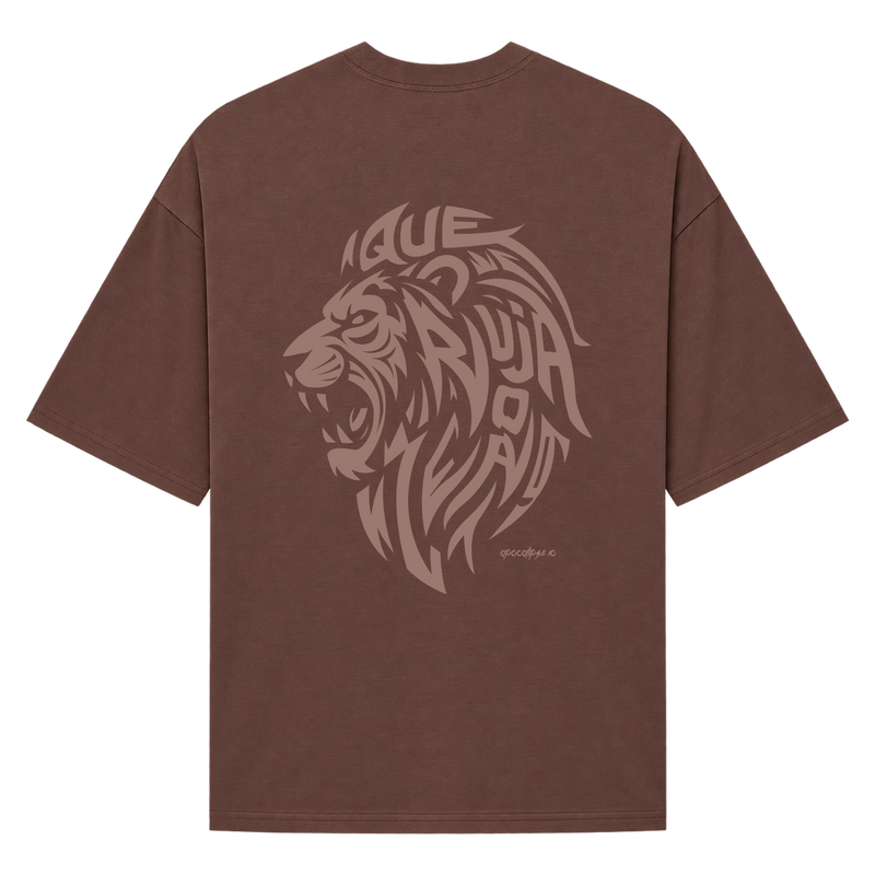 "Que ruja o leão" Camiseta Oversized Suedine 220g