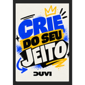 "Quadro Caixa - Crie do seu jeito" Quadro caixa sem vidro acrílico