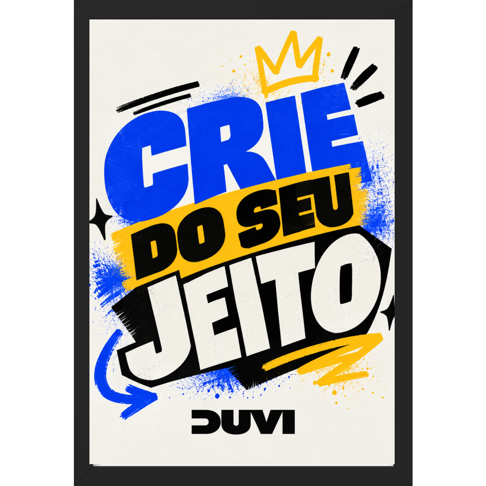 "Quadro Caixa - Crie do seu jeito" Quadro caixa sem vidro acrílico