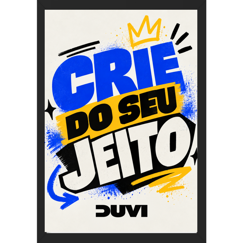 "Quadro Caixa - Crie do seu jeito" Quadro caixa sem vidro acrílico