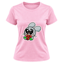 "Camiseta Dryfit Feminina Basic – Ratito Rato com Buquê" Camiseta Dryfit Feminina Basic
