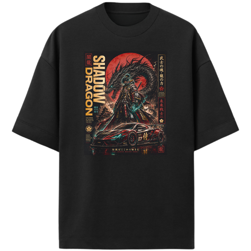 "SAMURAI AND DRAGON" Oversized Premium