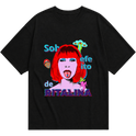 "Camiseta over - Sob o efeito de Ritalina" Camiseta Oversized Básica