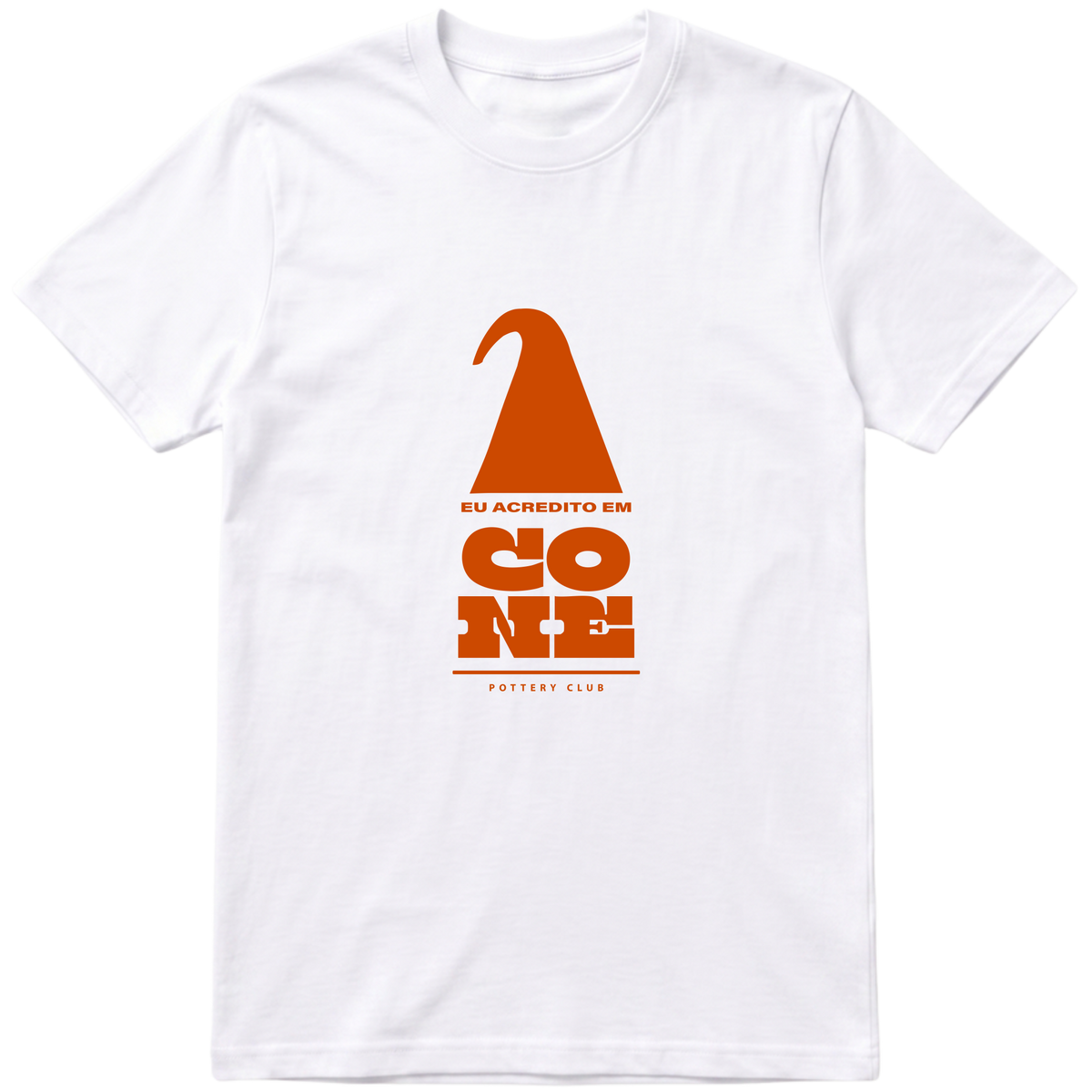 "Eu acredito em cone" Camiseta Básica Unissex
