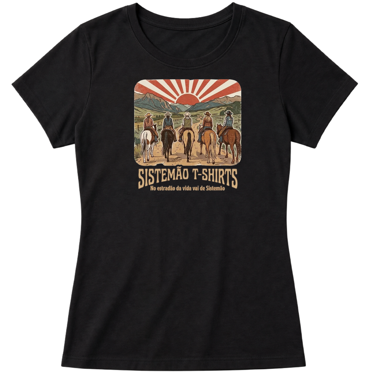 "Estampa/AMAZONAS" Blusa Baby Look