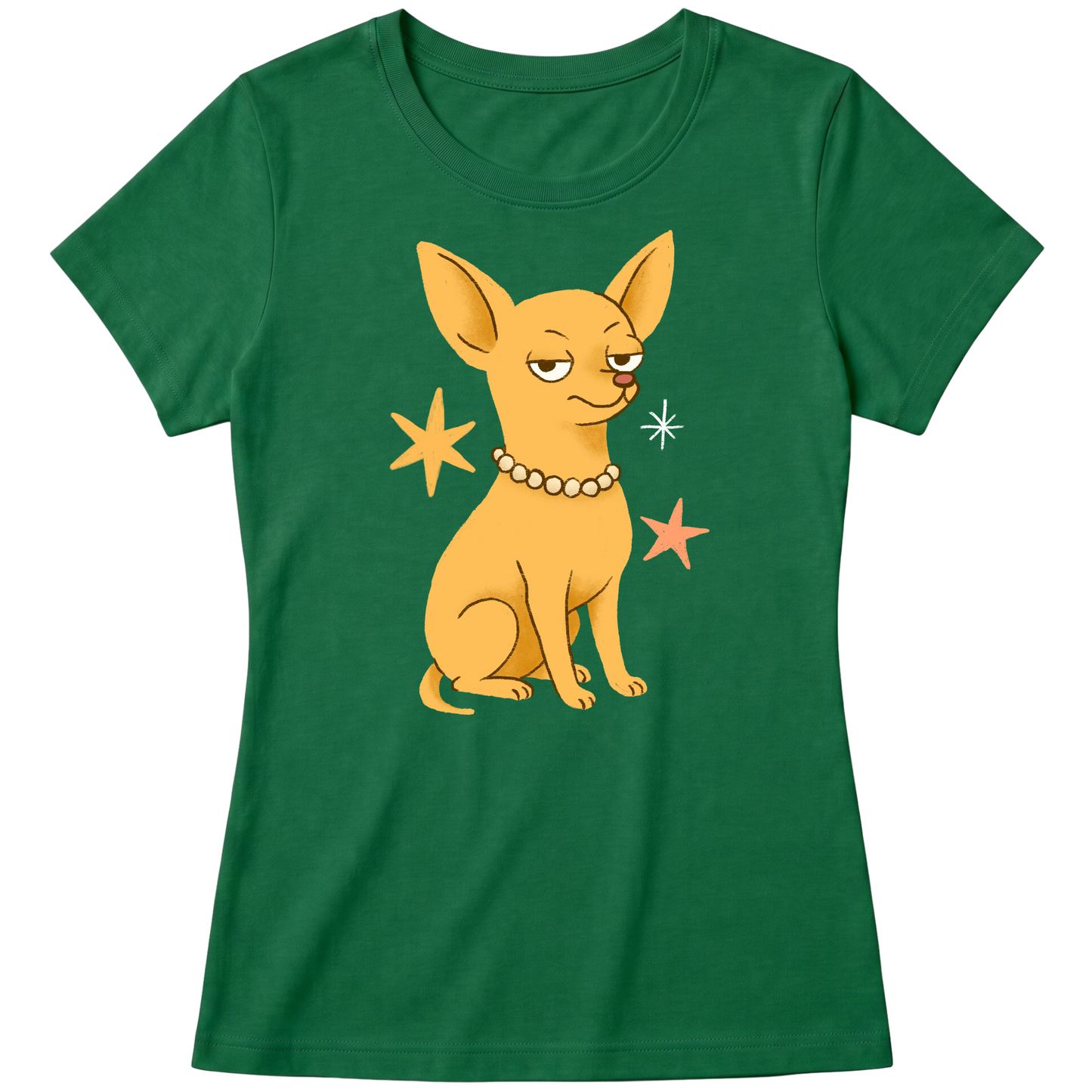 "Chihuahua de pelo curto" Blusa Baby Look