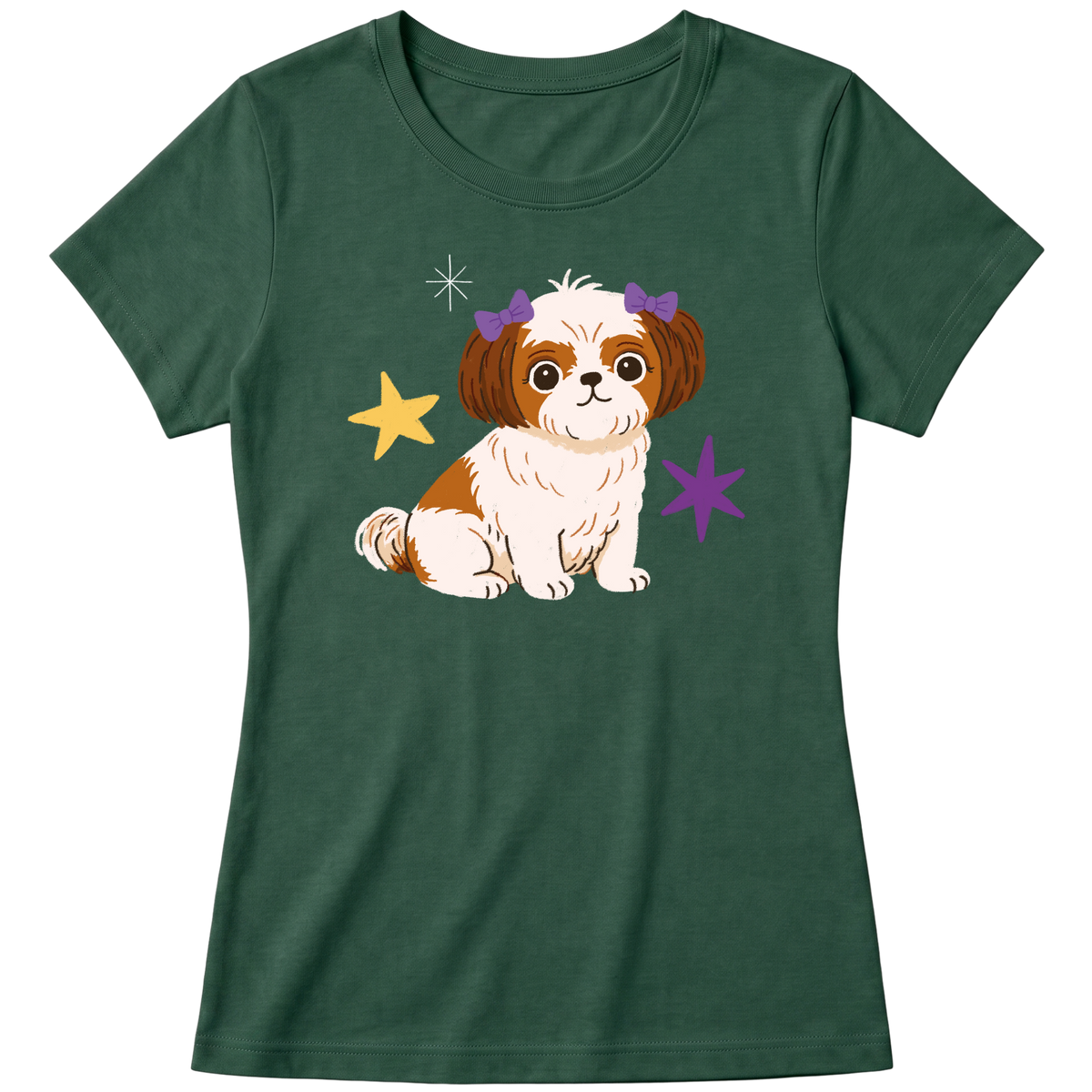 "Shih-tzu" Blusa Baby Look