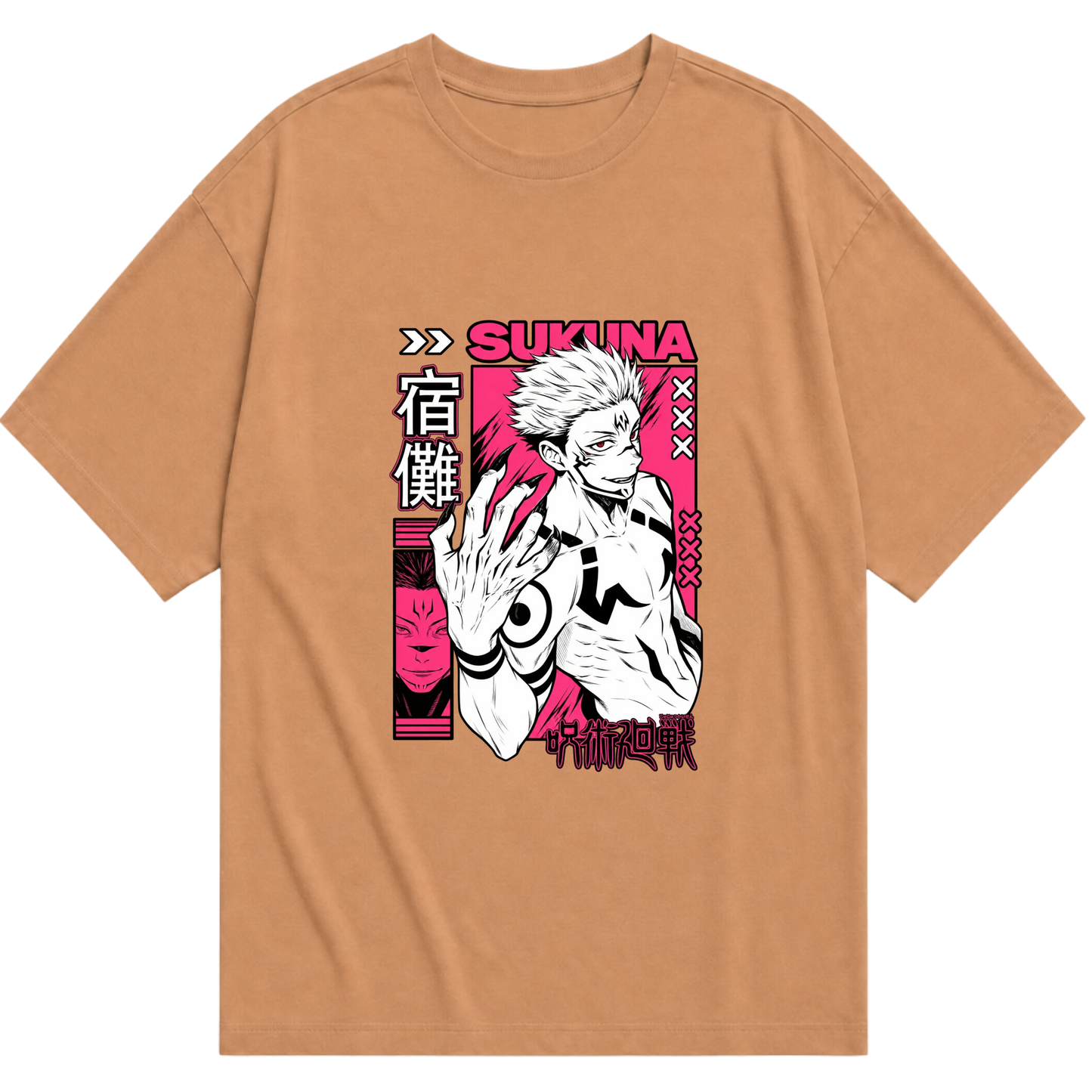 "Jujutsu Kaisen - Sukuna" Camiseta Oversized Básica