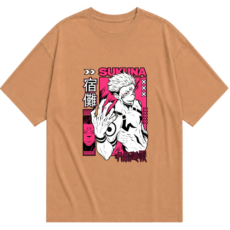 "Jujutsu Kaisen - Sukuna" Camiseta Oversized Básica