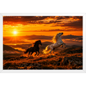 "Por do Sol" Quadro tradicional sem vidro acrílico