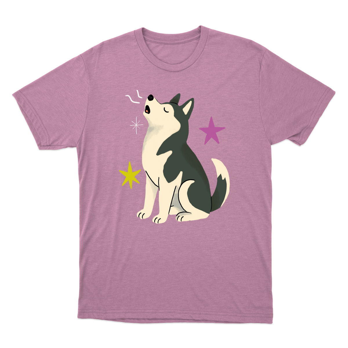 "Husky siberiano" Camiseta Básica Unissex