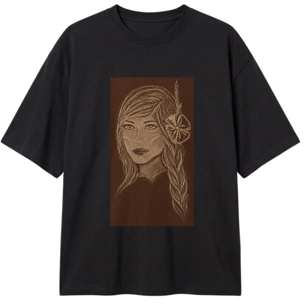 "Camiseta índia tribo do sul" Camiseta Oversized Classic