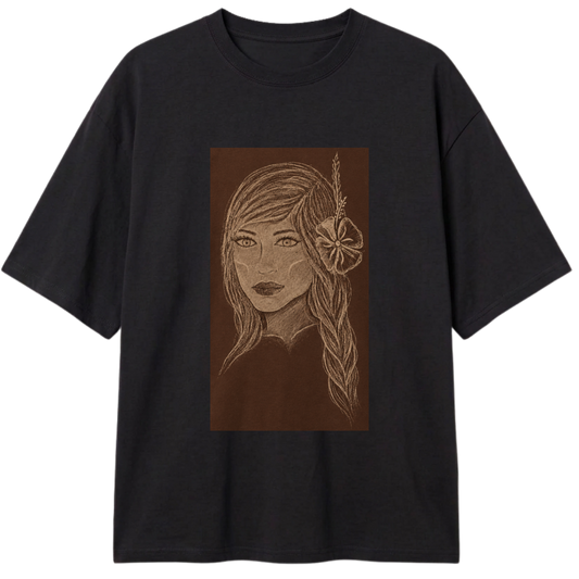 "Camiseta índia tribo do sul" Camiseta Oversized Classic