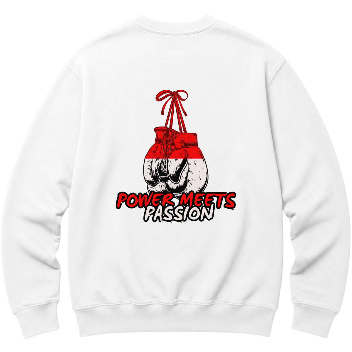 "Camiseta oversized estampa de boxe" Moletom com Capuz Básico