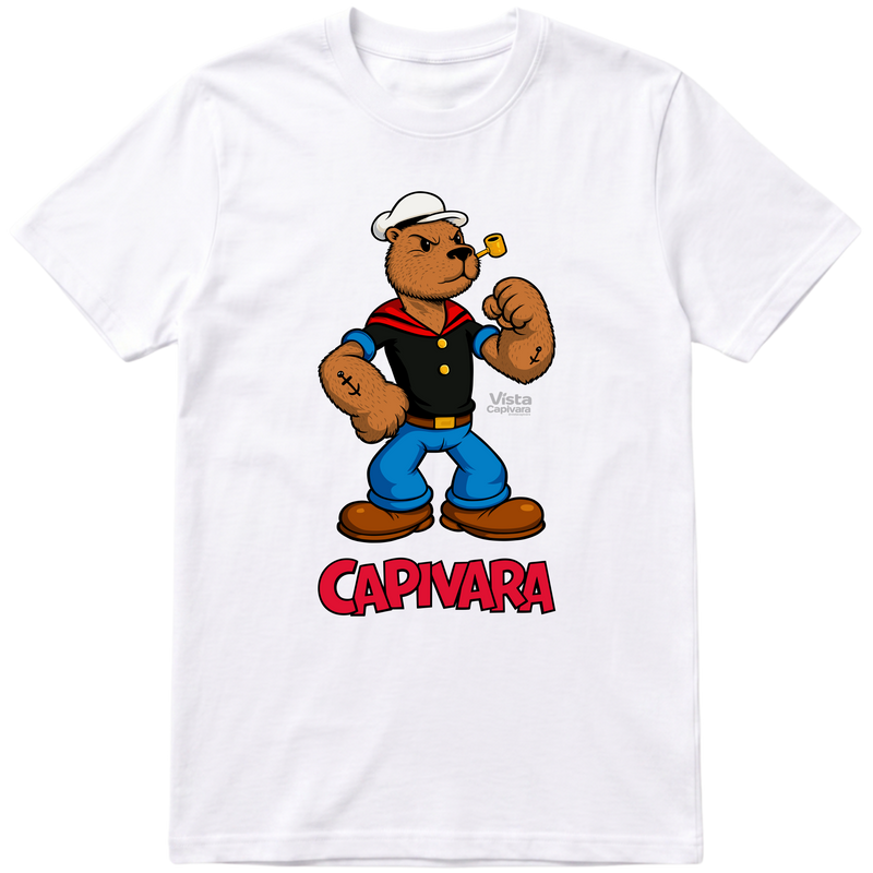 "Marinheiro Capivara DTF" Camiseta Premium Unissex Bunker Studios