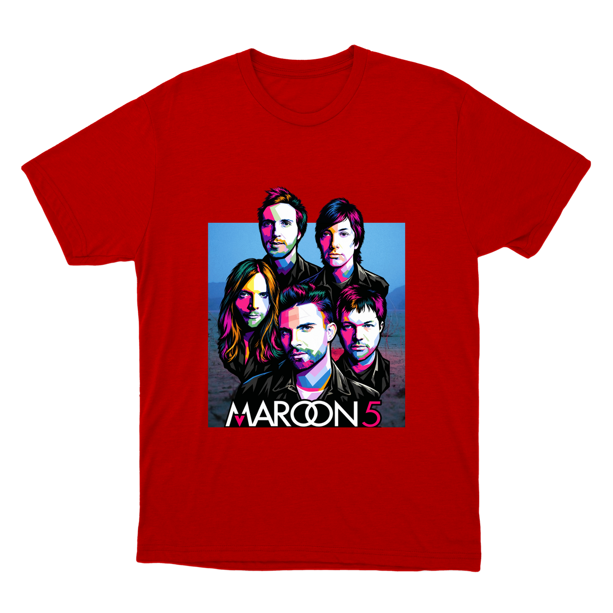 "Maroon 5 - Colors" Camiseta Básica Unissex