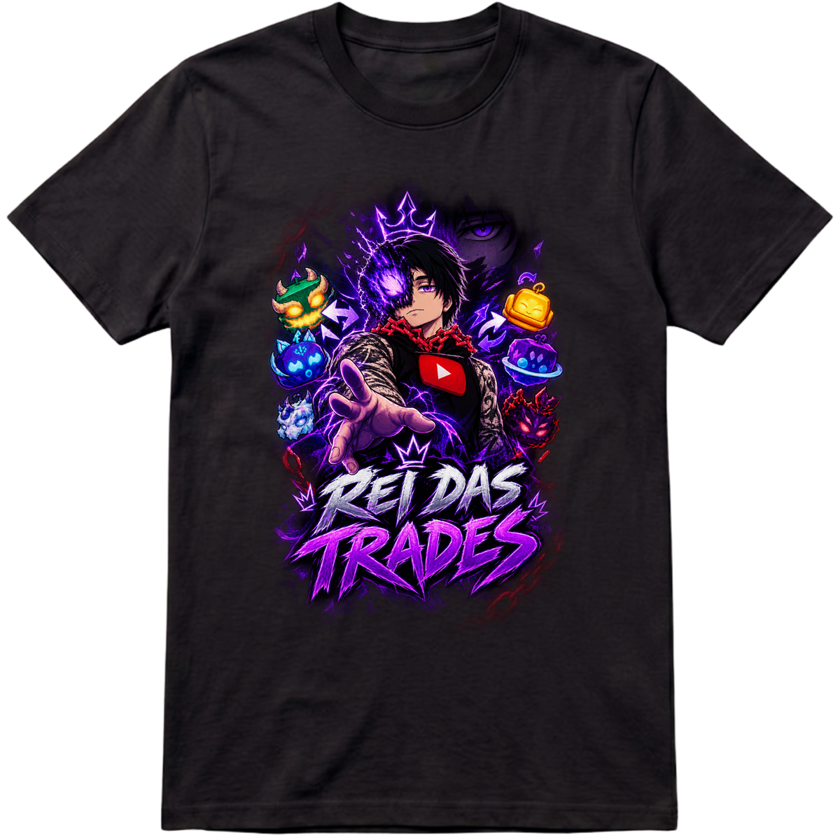 "Camisa basica rei das trades - GameFicou" Camiseta Premium Unissex Bunker Studios