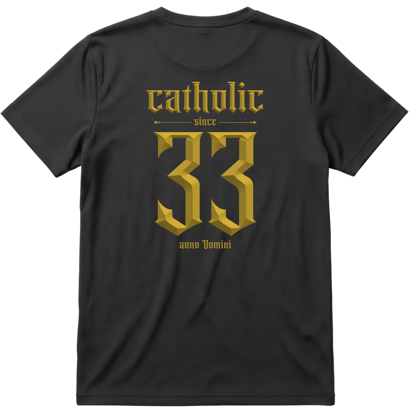 "Cristã Católica Catholic Since 33 A.D." Camiseta Regular Poliamida UV