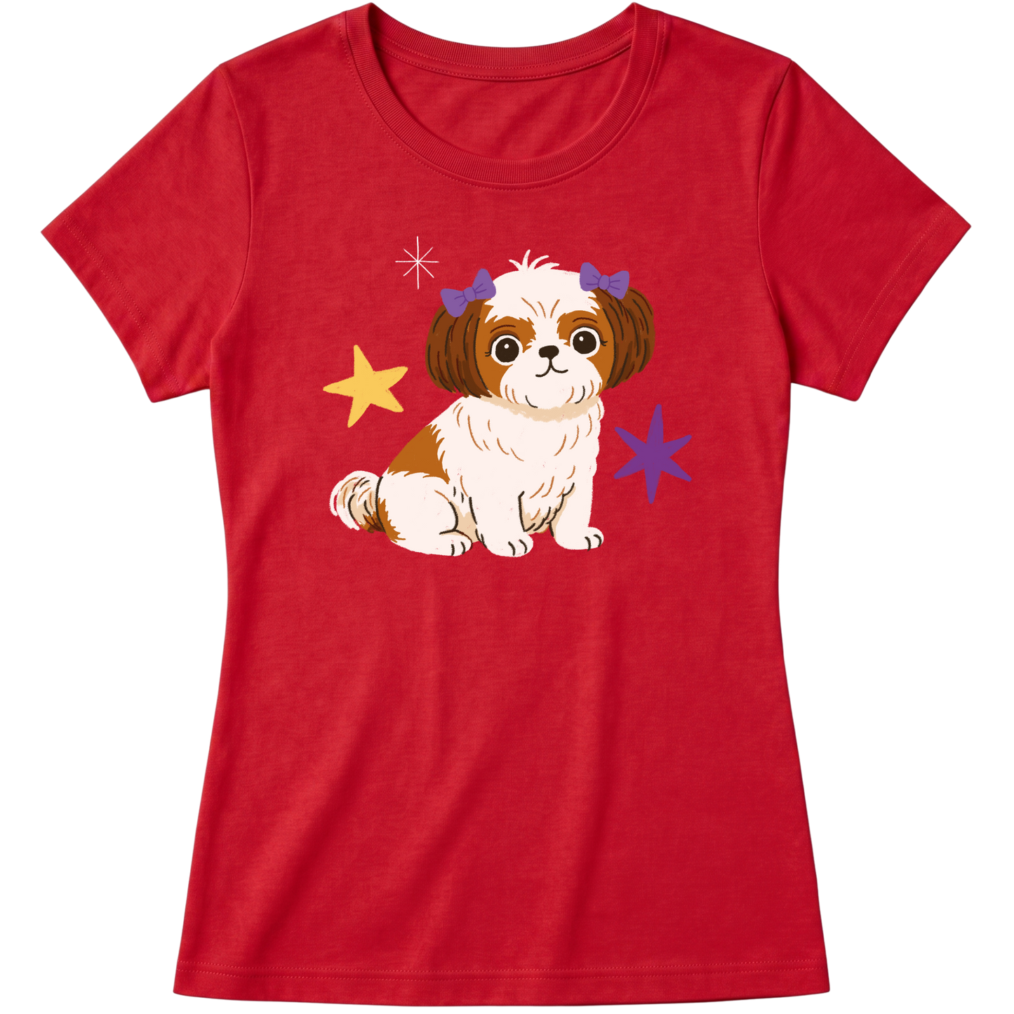 "Shih-tzu" Blusa Baby Look
