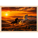 "Por do Sol" Quadro caixa sem vidro acrílico