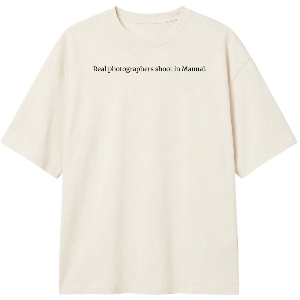 "Real Photographers" Camiseta Oversized Classic