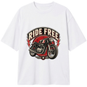 "Pablo Ride Free Motorcycle Emblem Tee" Camiseta Oversized Classic
