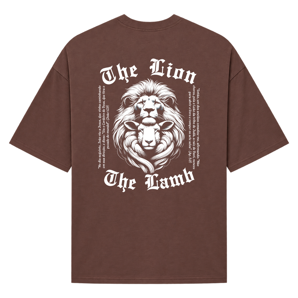 "The Lion The Lamb" Camiseta Oversized Suedine 220g