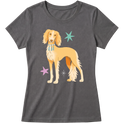 "Saluki" Blusa Baby Look