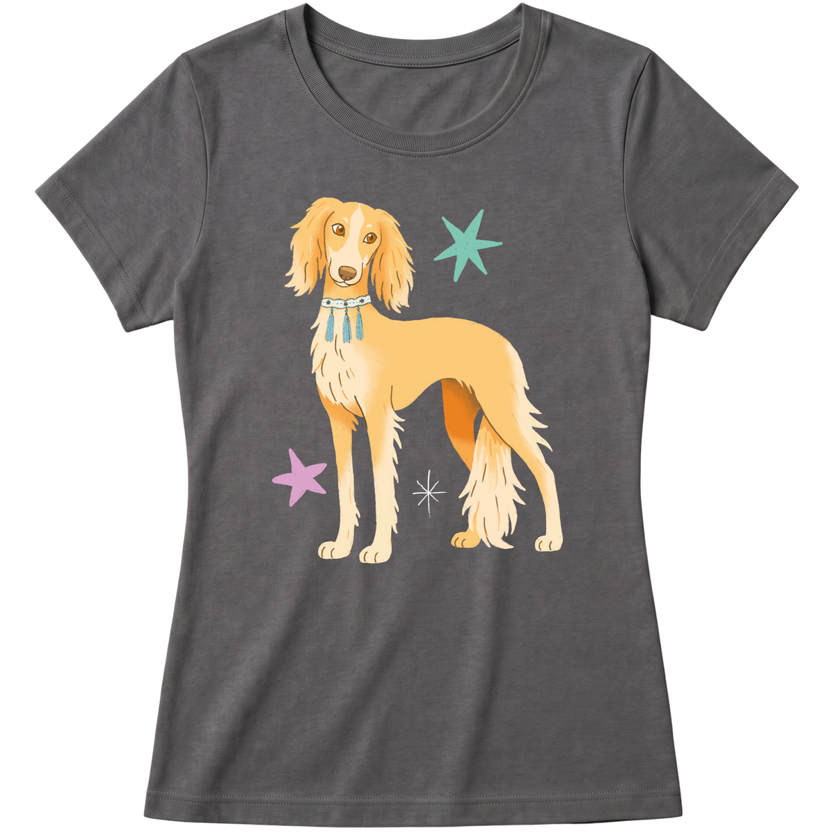 "Saluki" Blusa Baby Look