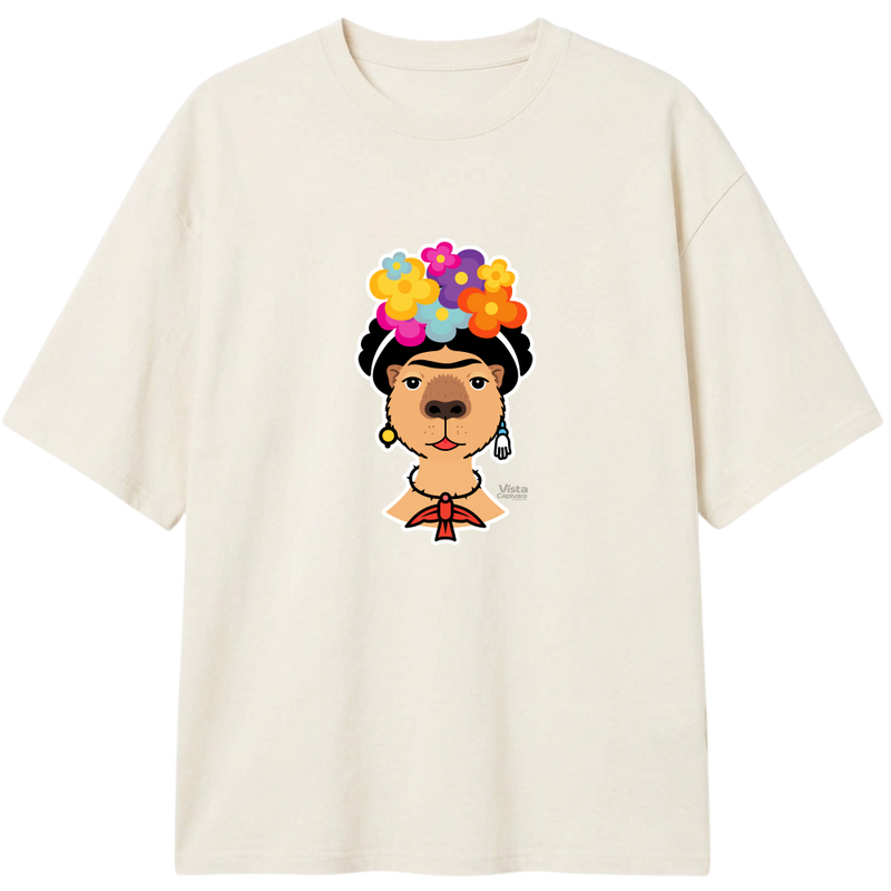 "Frida Kapivara" Camiseta Oversized Classic