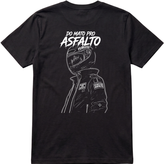 "Do Mato Pro Asfalto - Biker streetwear art" Camiseta Premium Unissex