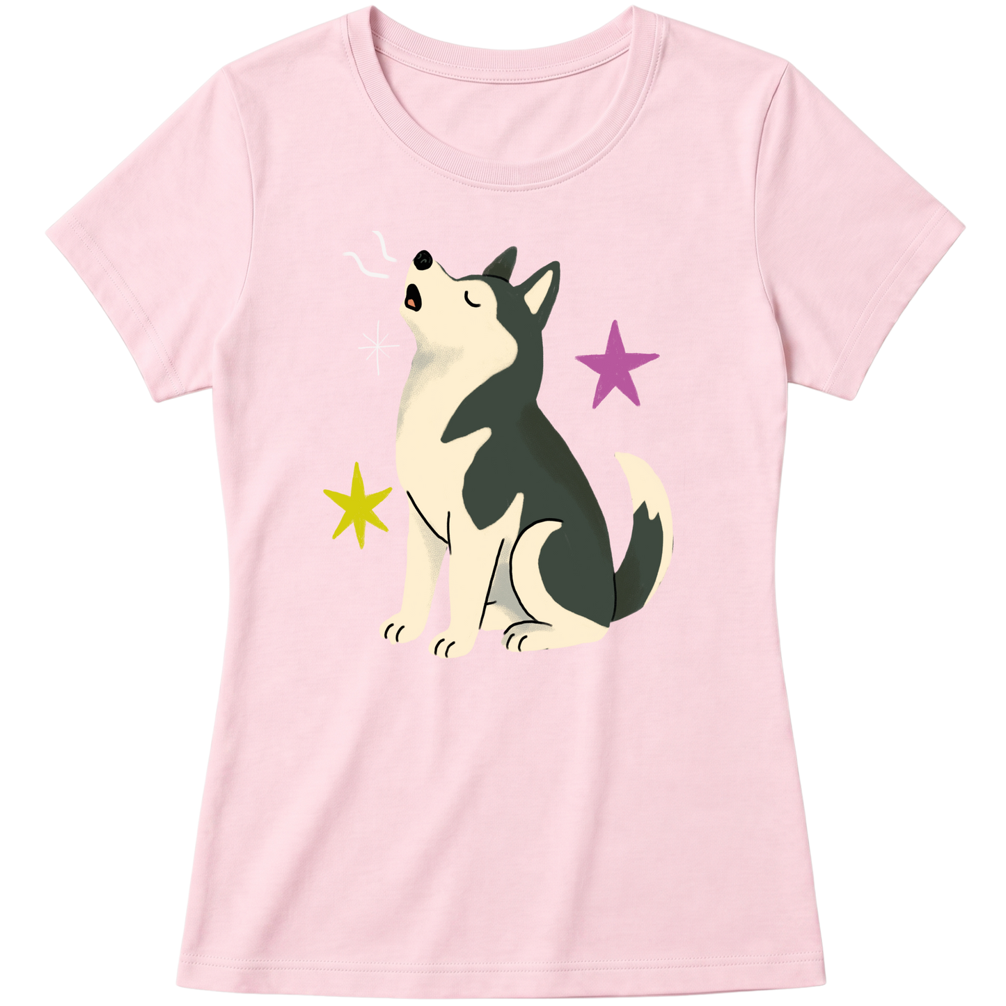 "Husky siberiano" Blusa Baby Look