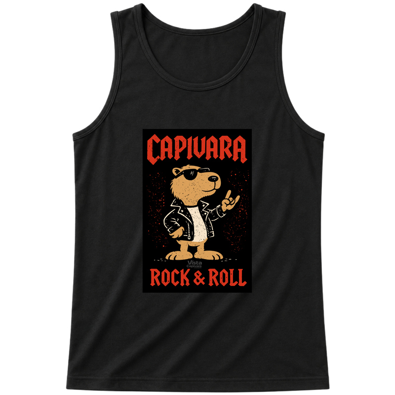 "Capivara Rock & Roll  DTG" Regata Básica
