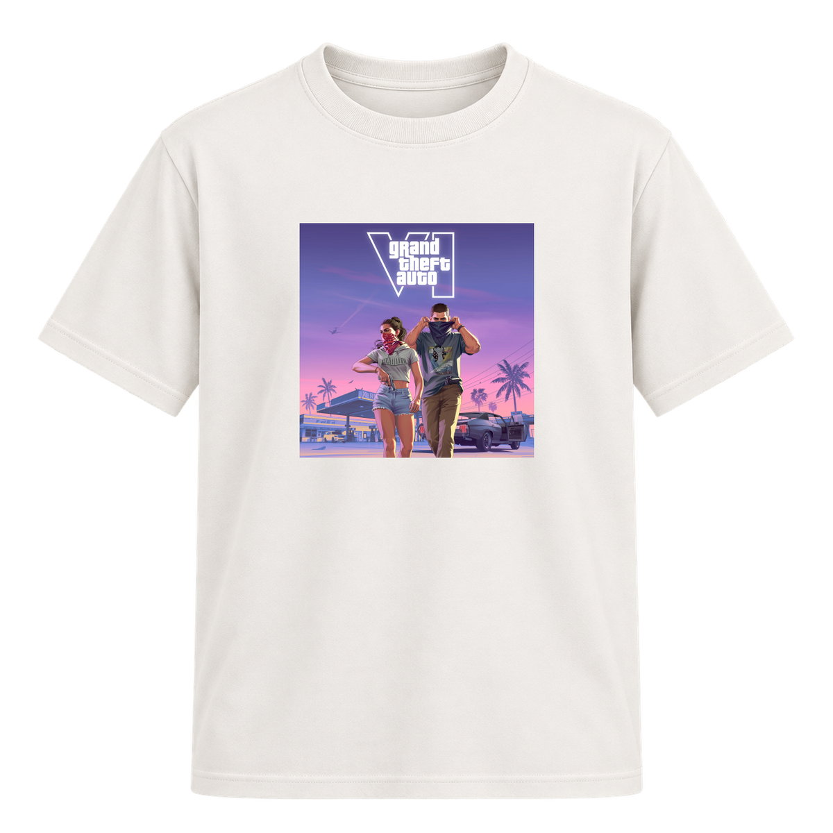 "VI.CE CITY THEMES" Camiseta Regular Suedine