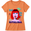 "Camiseta - Sob efeito de Ritalina" Blusa Baby Look