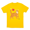 "Gato amarelo" Camiseta Básica Unissex