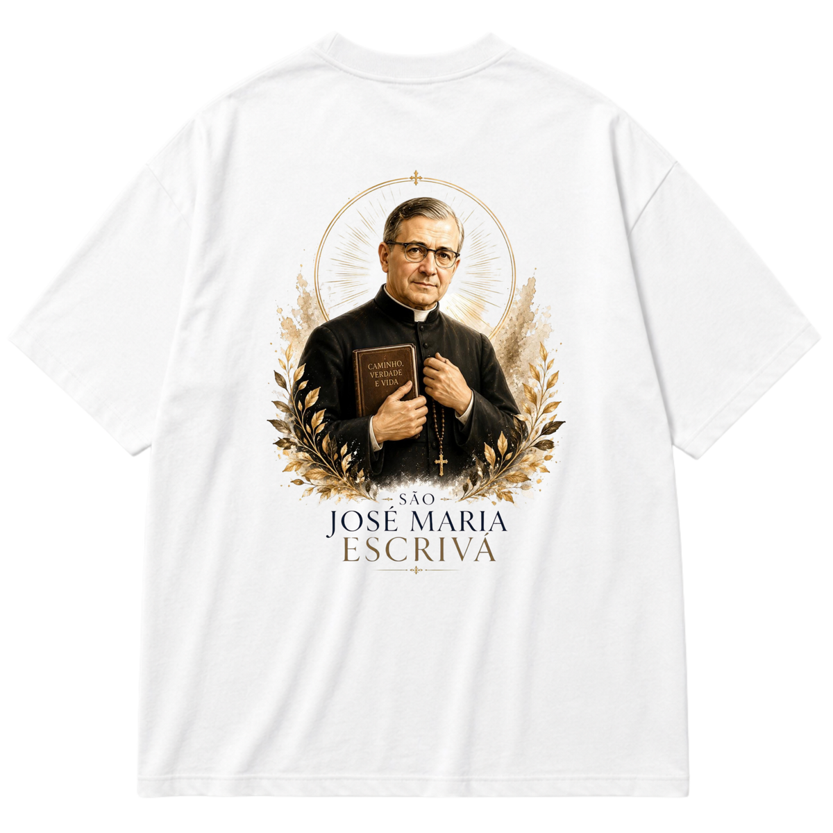 "Oversized - São José Maria Escrivá" Oversized Premium 96% algodão 4% Elastano