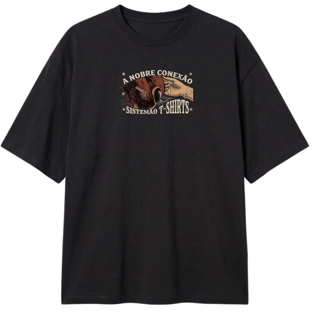 "Estampa/NOBRE CONEXÃO" Camiseta Oversized Classic